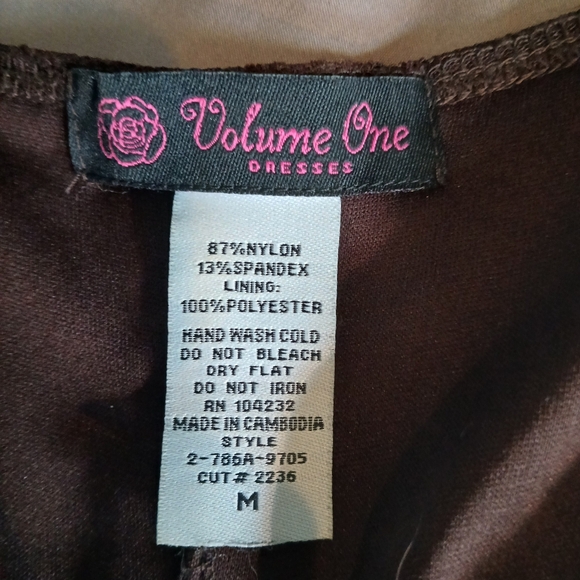 Vtg y2k brown lace dress - Picture 5 of 5